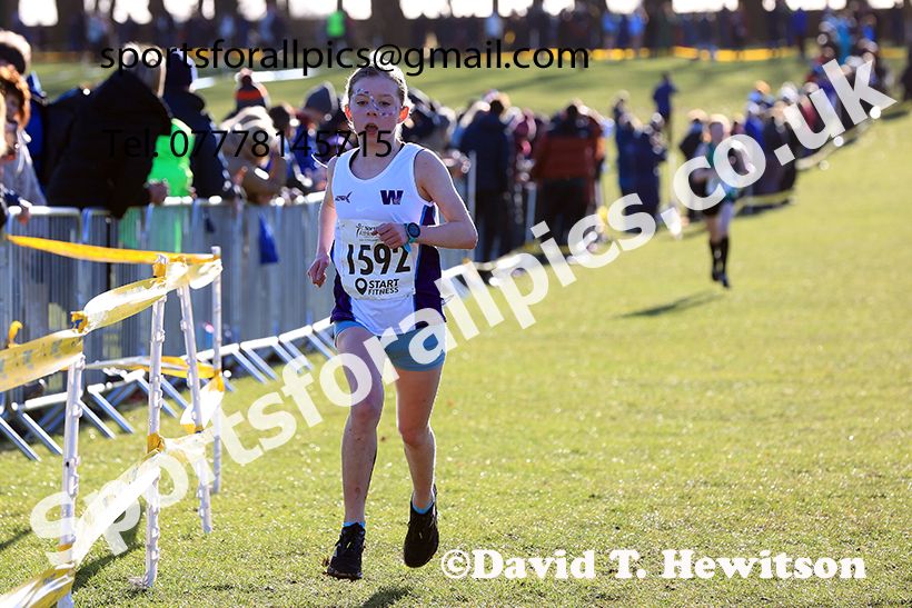 Girls under-15s 2025 Northern Cross Country Champs, Tatton Park, Knutsford, Cheshire. Photo: David T. Hewitson/Sports for All Pics
